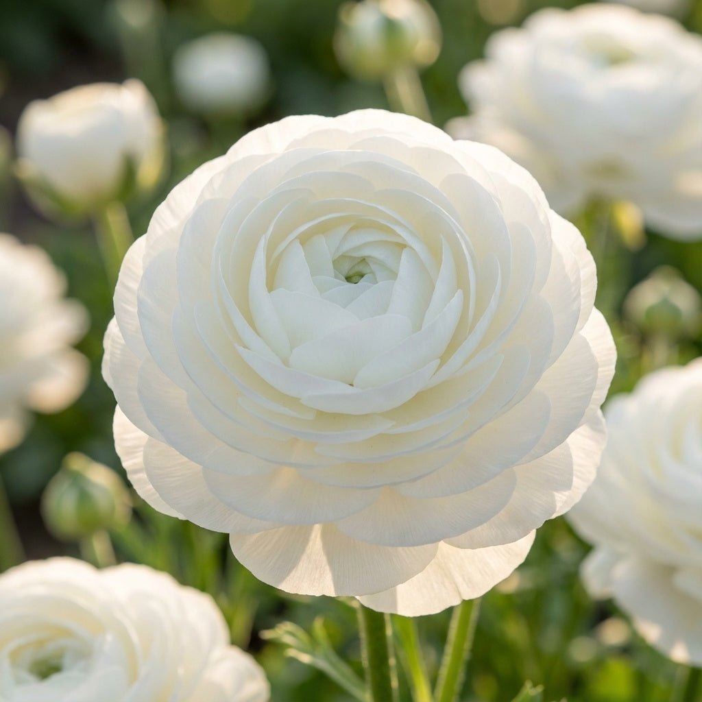 Ranunkel 'Ranunculus White' - 25 Stück - LumiBlumi