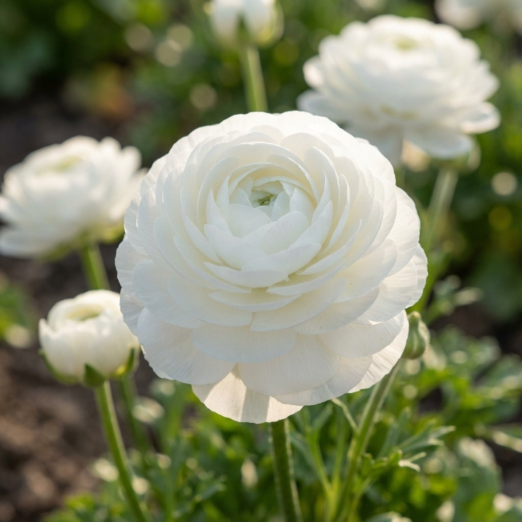 Ranunkel 'Ranunculus White' - 25 Stück - LumiBlumi