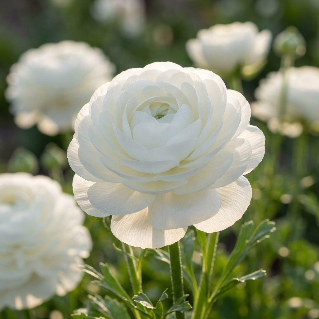 Ranunkel 'Ranunculus White Tomer For Pot' - 25 Stück - LumiBlumi