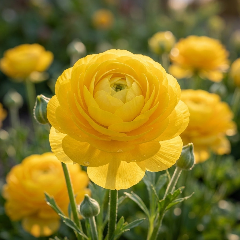 Ranunkel 'Ranunculus Yellow Tomer For Pot' - 50 Stück - LumiBlumi