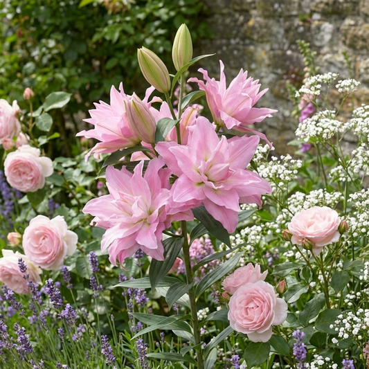 Lilie 'Roselily Editha' - 5 Stück