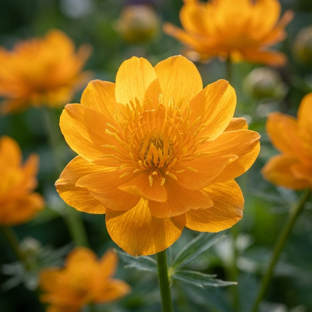 Trollblume 'Golden Queen' - 4 Stück - LumiBlumi