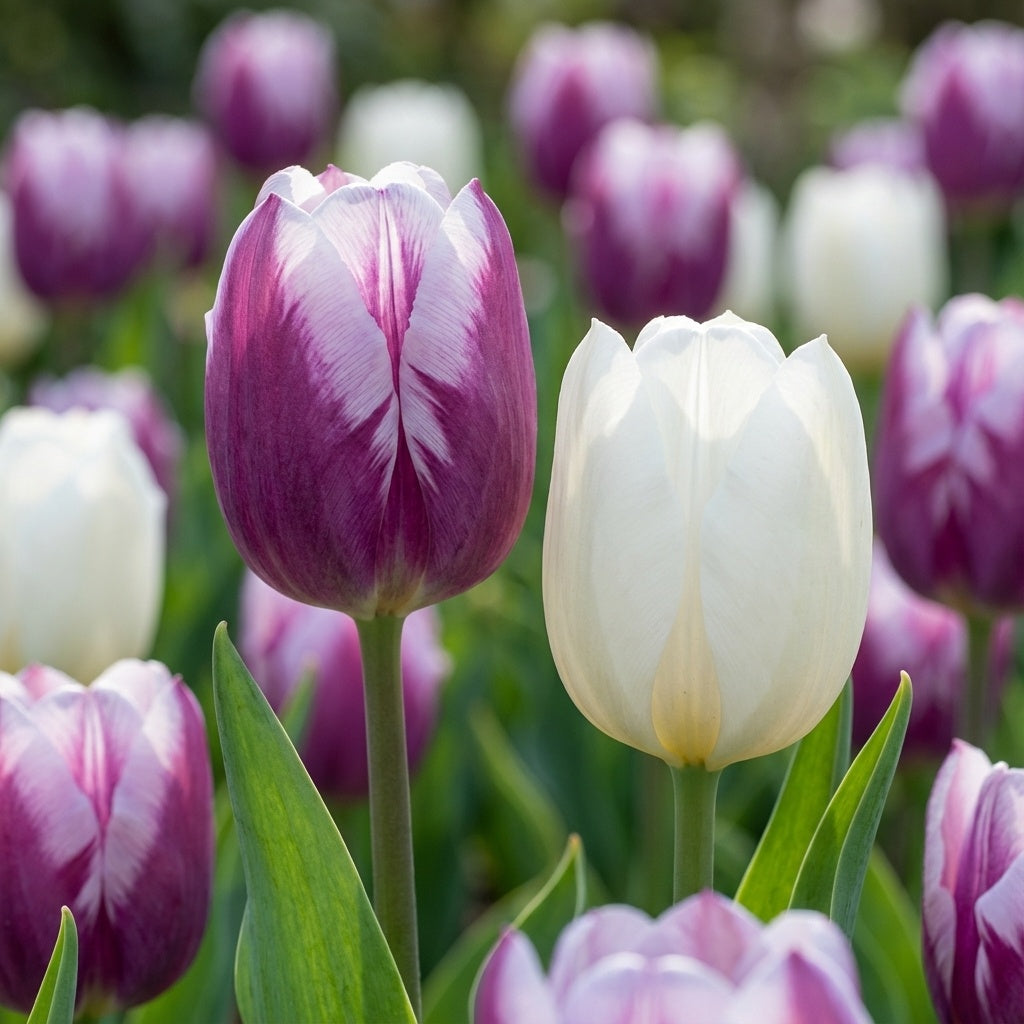 Tulpe 'Flaming Flag & White Flag Mischung' - 20 Stück