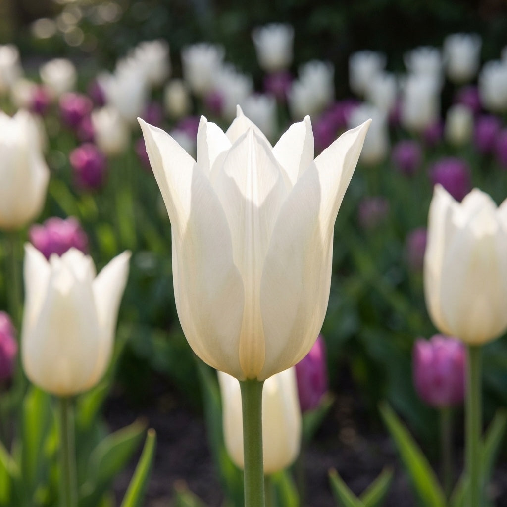 Tulipa 'White Triumphator' - Tulpe